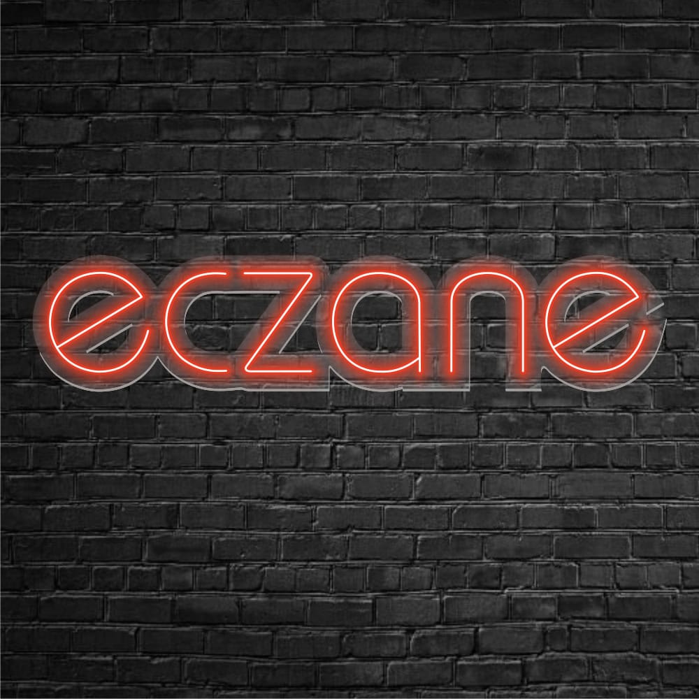 Eczane Neon Tabela 20x90 cm