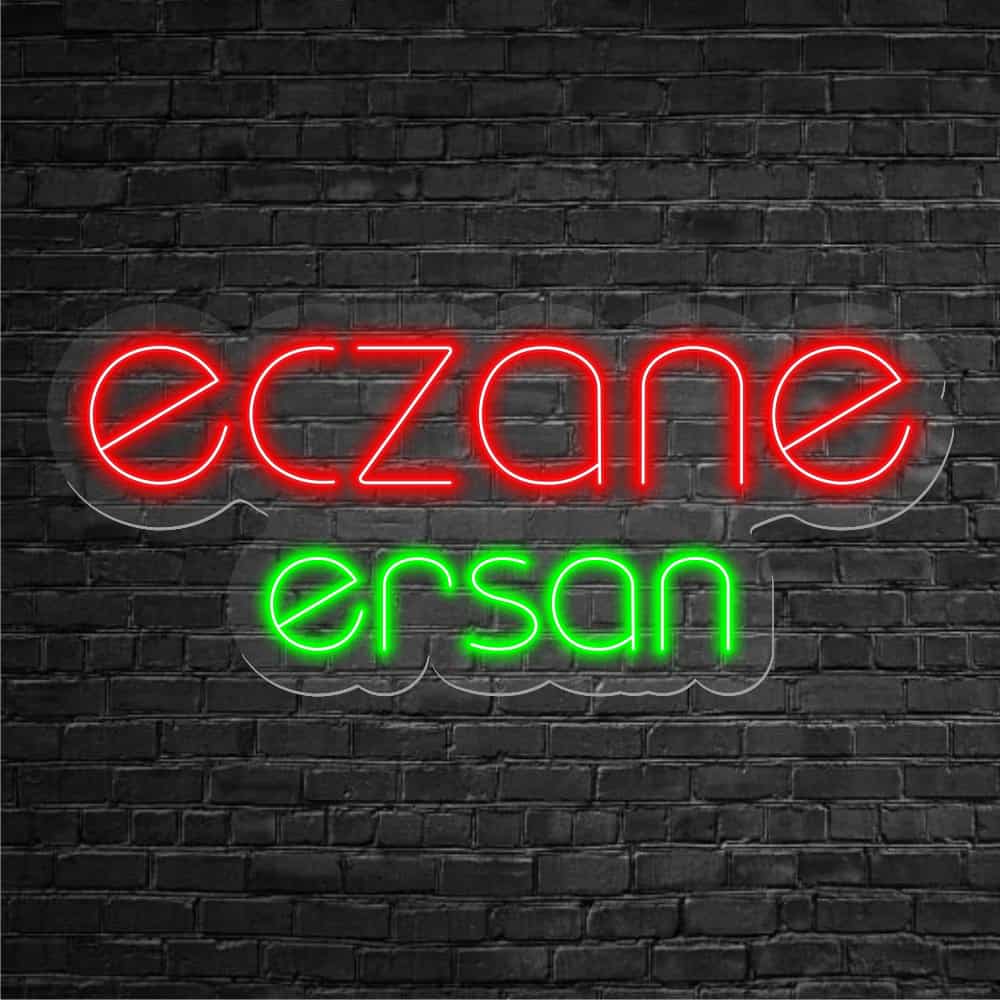 İsimli Eczane Neon Led 40x90 cm