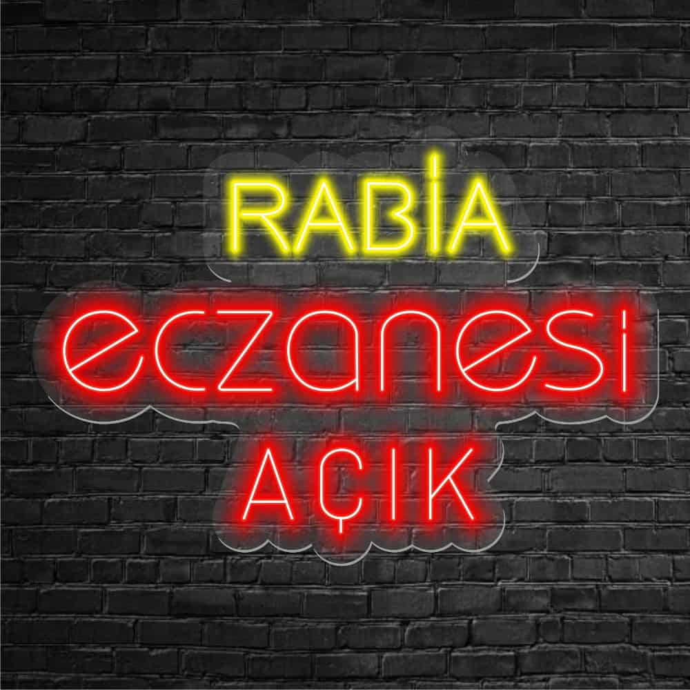 İsimli Eczane ve Açık Neon Led 50x85 cm