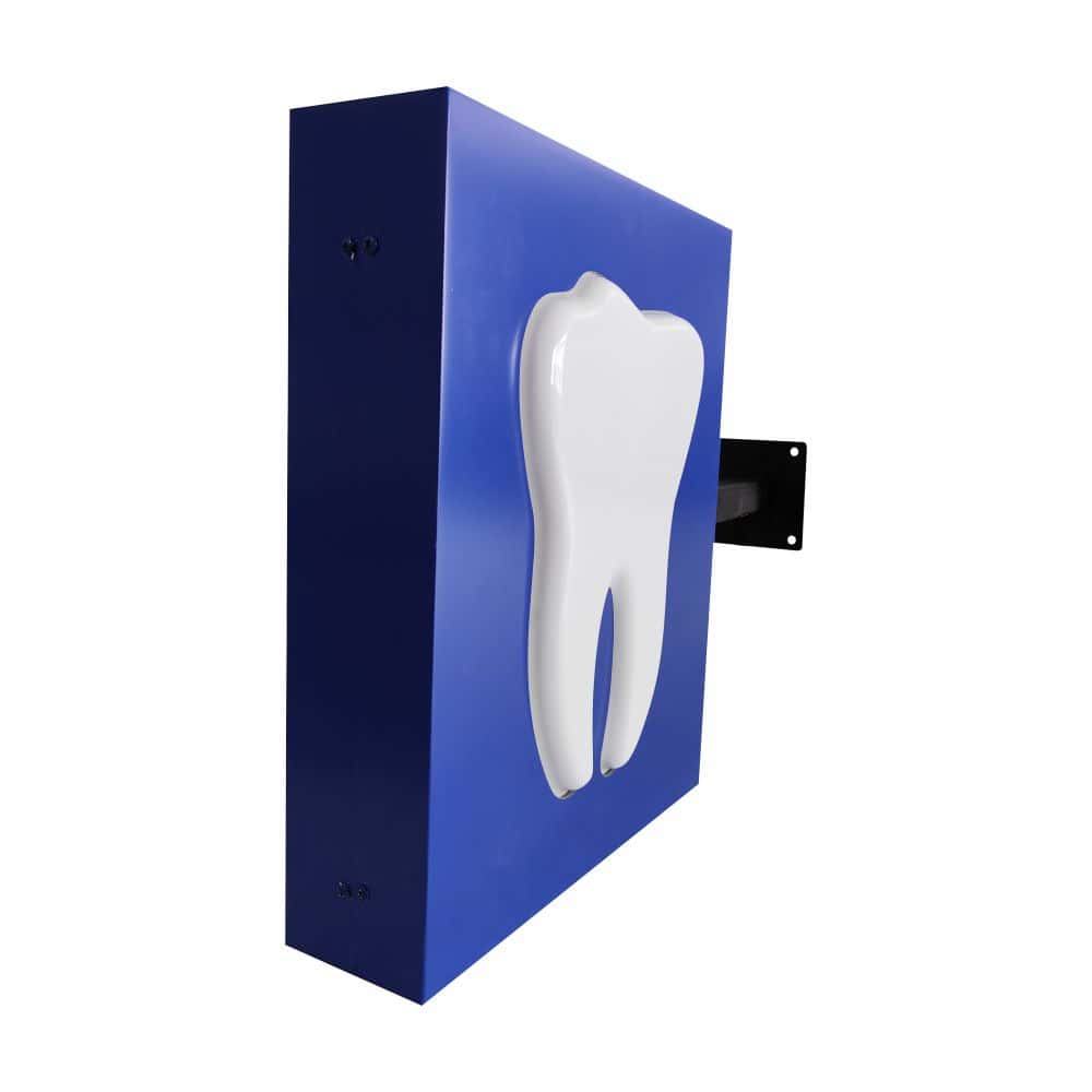 Diş Hekimi Tabelası 70x50 cm kabartmalı ışıklı (Ayaklı)