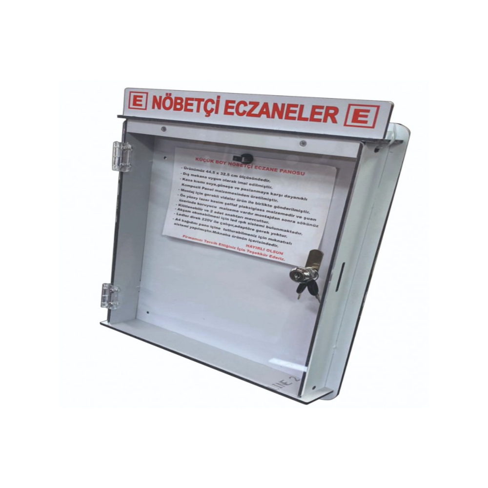 Nöbetçi eczane panosu Işıklı 2 X A4